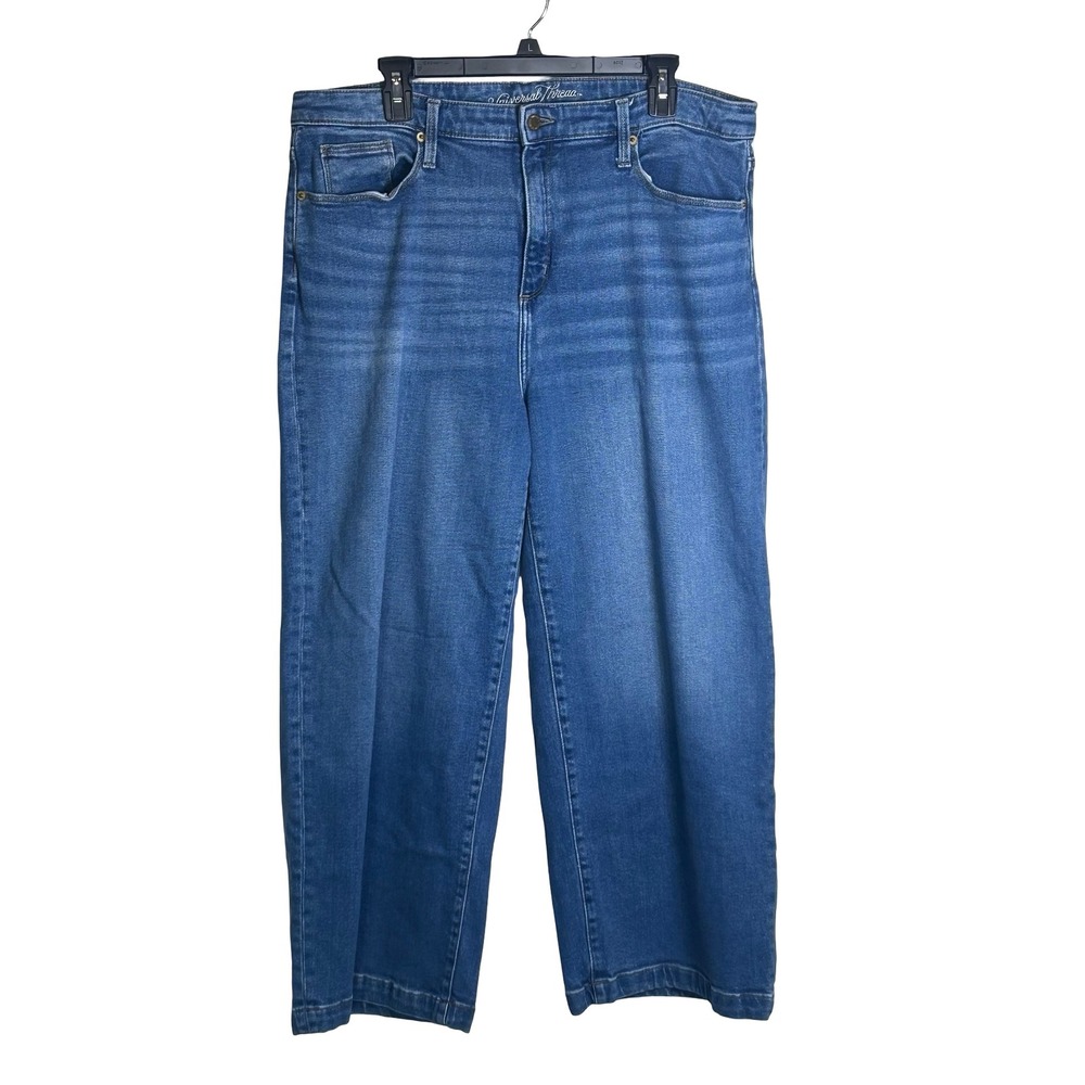 Universal Thread Highest Rise Wide Leg Crop Jeans Women's Size 18 Casual Preppy